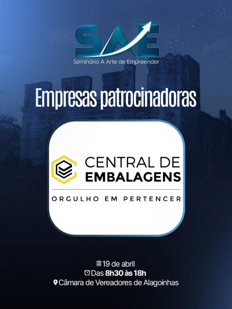 Patrocínio ao Seminário “A Arte de Empreender” em Alagoinhas/BA